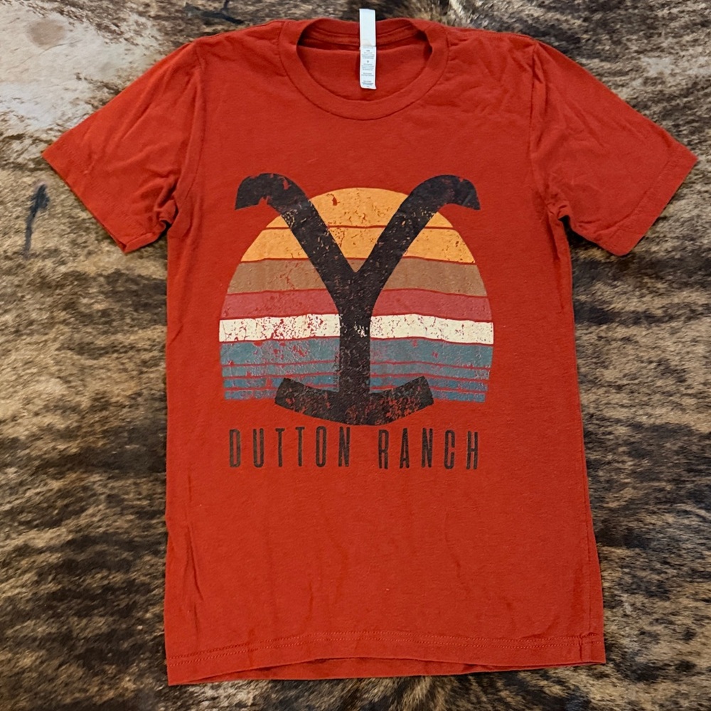 Bella Canvas Rust Short-Sleeve Tee with Retro Graphic